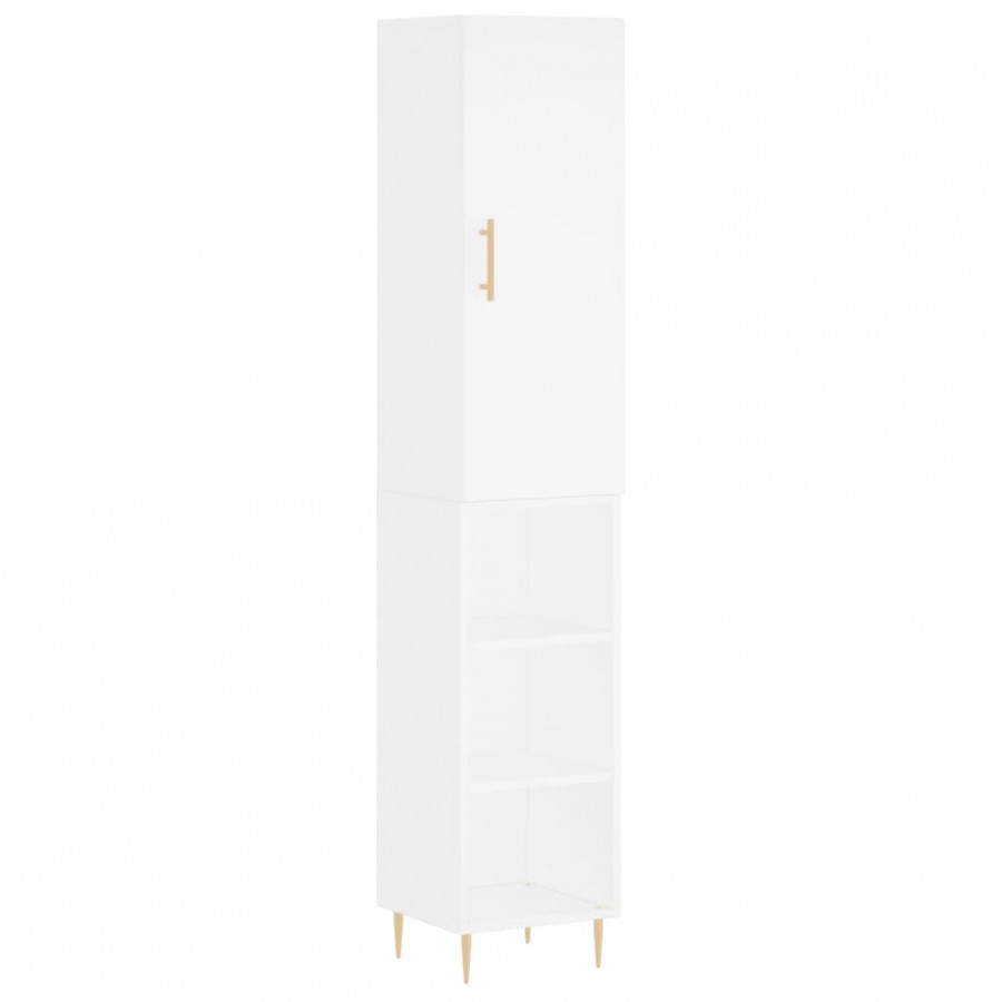 Buffet haut Blanc 34,5x34x180 cm 