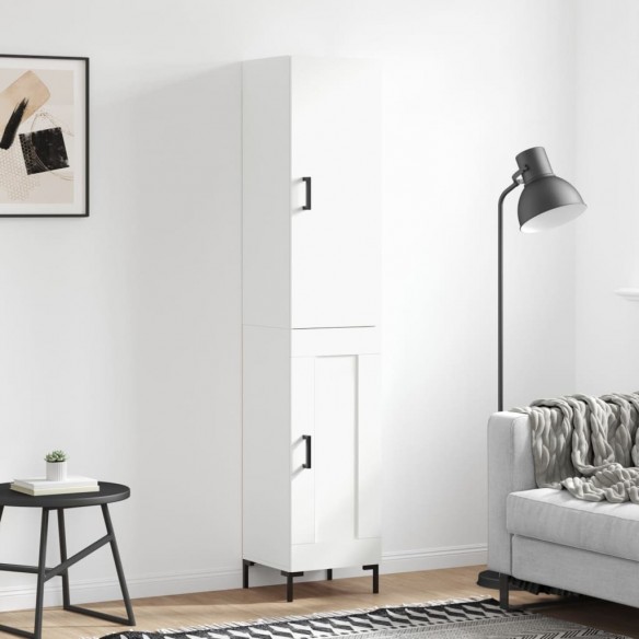 Buffet haut Blanc 34,5x34x180 cm 