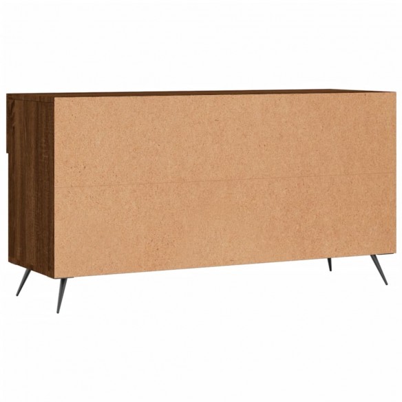 Banc à chaussures chêne marron 102x35x55 cm bois d'ingénierie
