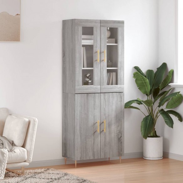 Buffet haut Sonoma gris 69,5x34x180 cm 
