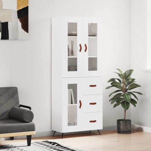 Buffet haut Blanc 69,5x34x180 cm 