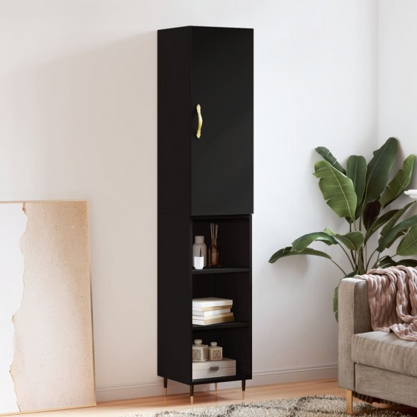 Buffet haut Noir 34,5x34x180 cm 