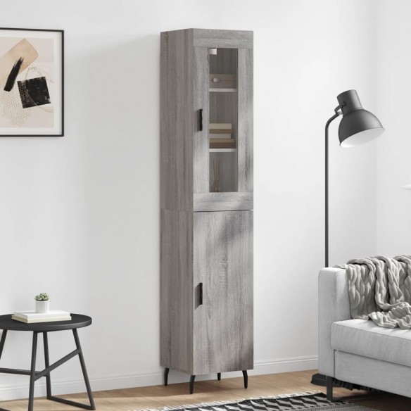 Buffet haut Sonoma gris 34,5x34x180 cm 