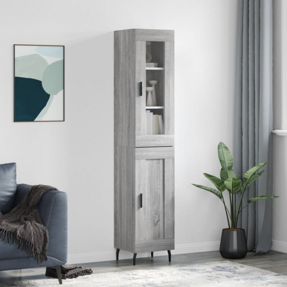 Buffet haut Sonoma gris 34,5x34x180 cm 
