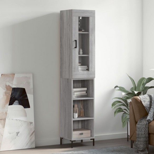 Buffet haut Sonoma gris 34,5x34x180 cm 