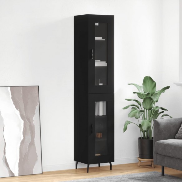 Buffet haut Noir 34,5x34x180 cm 