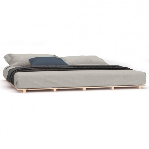 Lit 160x200 cm bois de pin massif