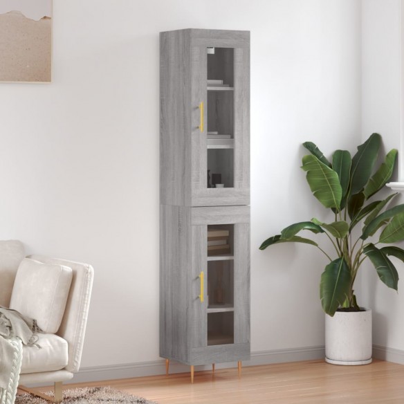 Buffet haut Sonoma gris 34,5x34x180 cm 