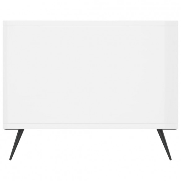 Table basse Blanc brillant 90x50x40 cm  Table basse Blanc brillant 90x50x40 cm