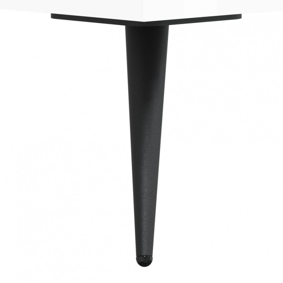 Table basse Blanc brillant 90x50x40 cm