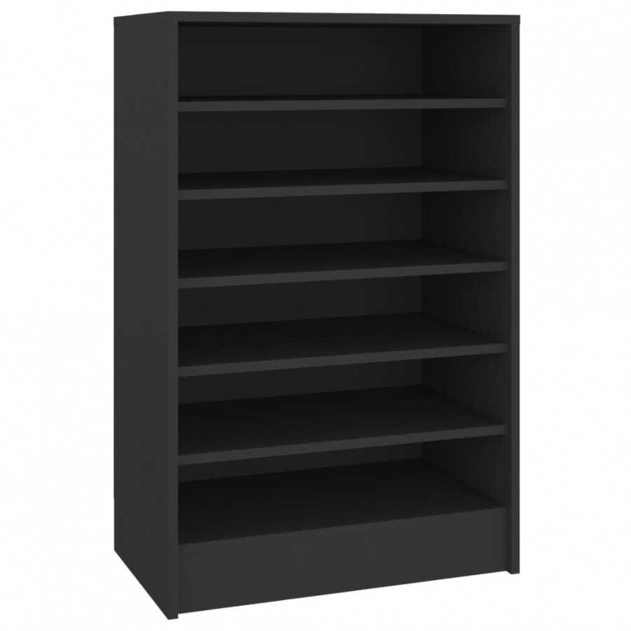 Armoire à chaussures Noir 60x35x92 cm Aggloméré
