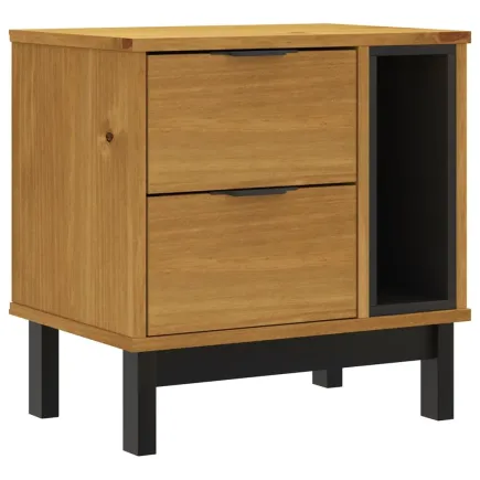 Table de chevet FLAM 49x35x50 cm bois de pin massif 2