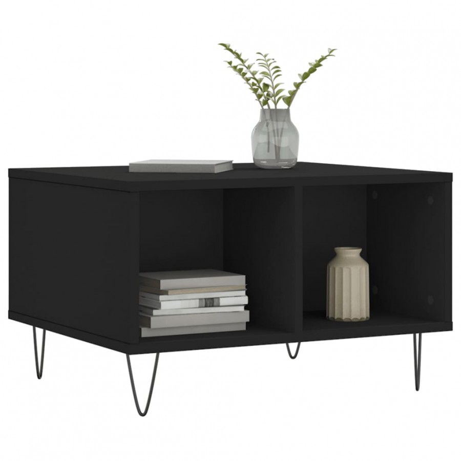 Table basse Noir 60x50x36,5 cm