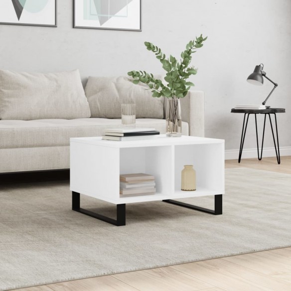 Table basse Blanc 60x50x36,5 cm 