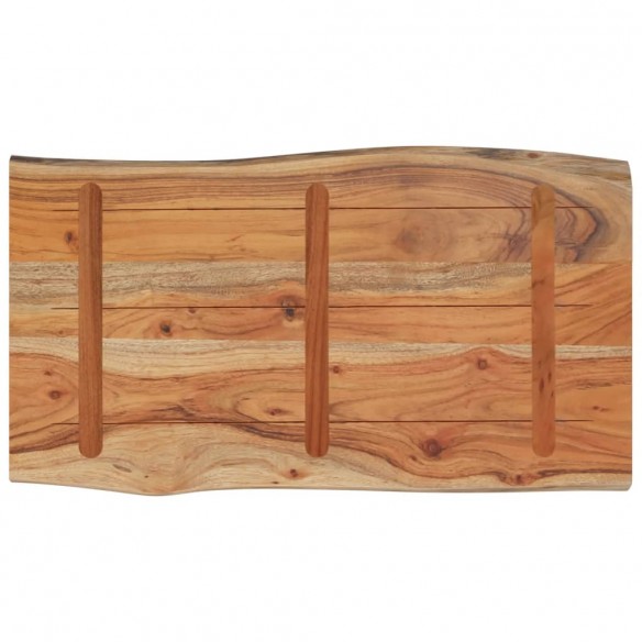 Table d'appoint 70x40x2,5cm bois massif acacia bordure assortie Table d'appoint 70x40x2,5cm bois massif acacia bordure assortie