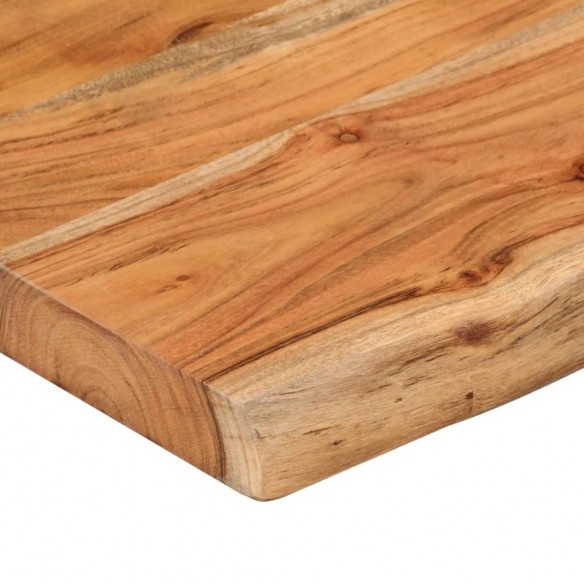 Table d'appoint 70x40x2,5cm bois massif acacia bordure assortie Table d'appoint 70x40x2,5cm bois massif acacia bordure assortie