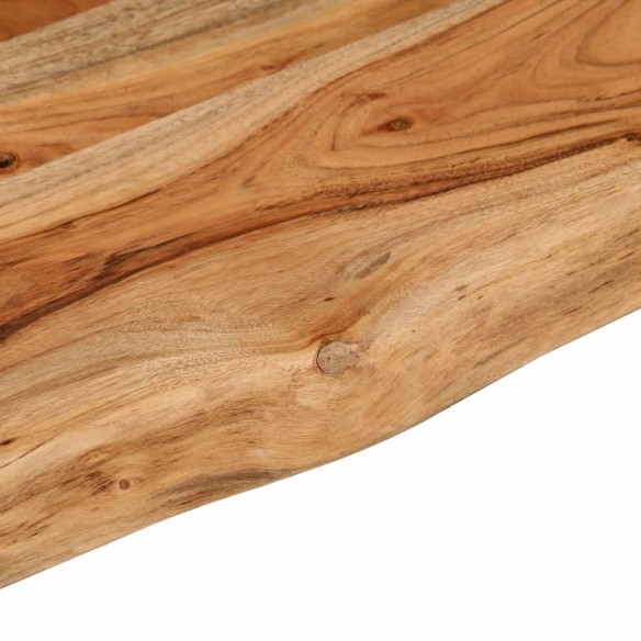 Table d'appoint 70x40x2,5cm bois massif acacia bordure assortie Table d'appoint 70x40x2,5cm bois massif acacia bordure assortie