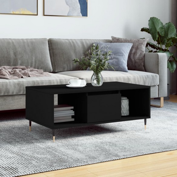 Table basse Noir 90x50x36,5 cm 