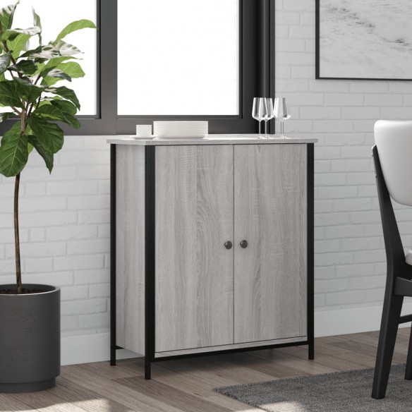Buffet sonoma gris 70x30x80 cm bois d'ingénierie