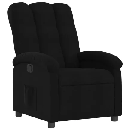 Fauteuil inclinable Noir Tissu 2