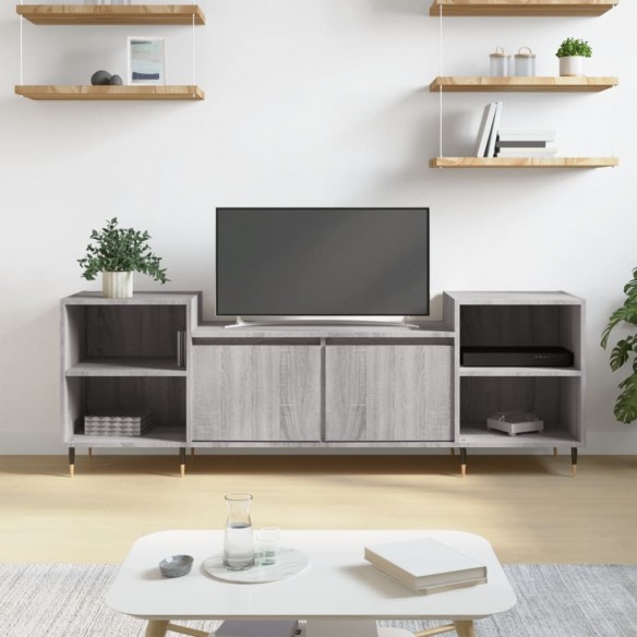 Meuble TV Sonoma gris 160x35x55 cm 