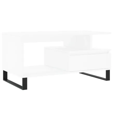 Table basse Blanc 90x49x45 cm  2