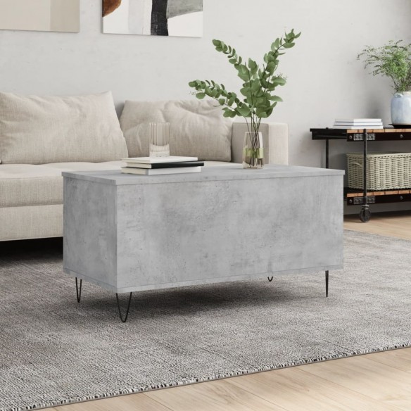 Table basse Gris béton 90x44,5x45 cm 