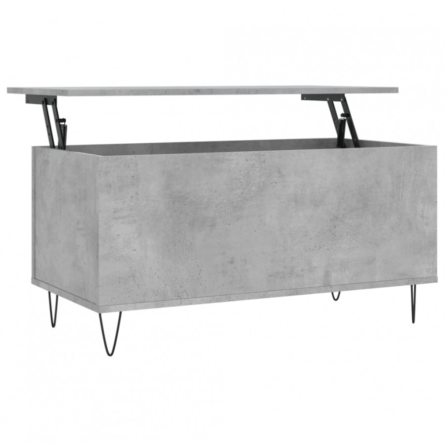 Table basse Gris béton 90x44,5x45 cm 