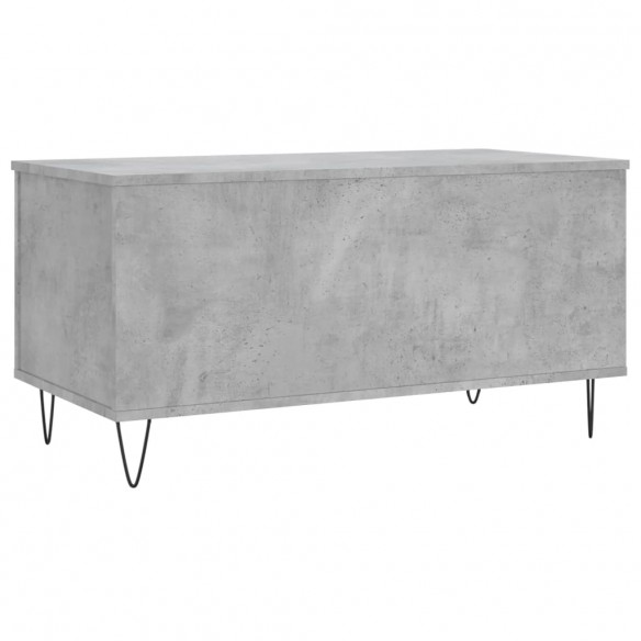 Table basse Gris béton 90x44,5x45 cm 