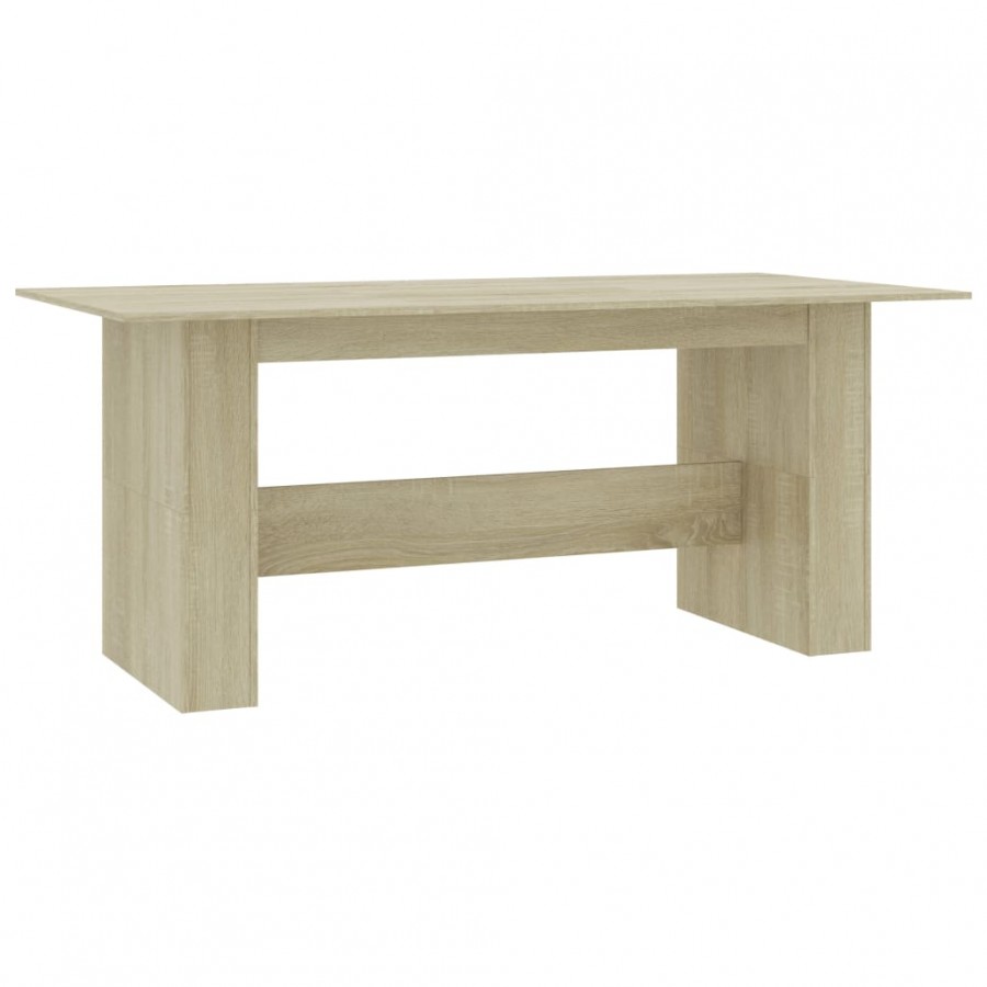 Table de salle à manger Chêne sonoma 180x90x76 cm Aggloméré