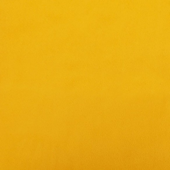 Chaise de relaxation avec repose-pied Jaune moutarde Velours