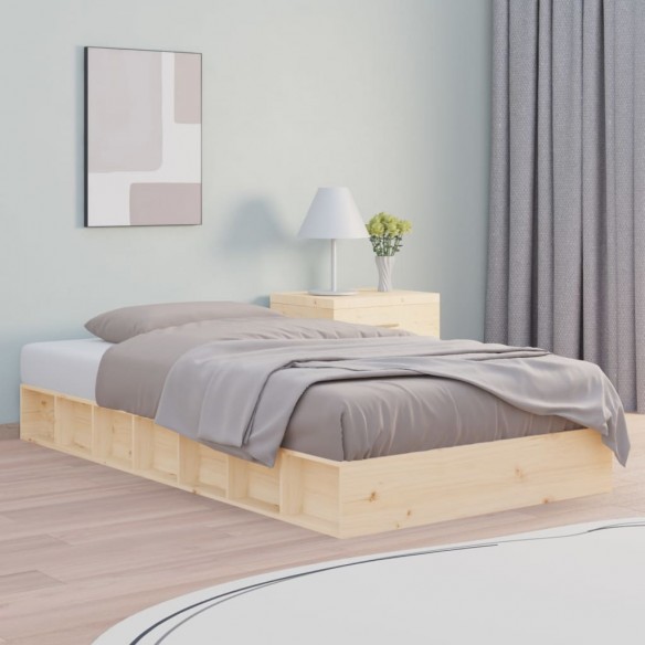 Lit 140x190 cm Bois massif