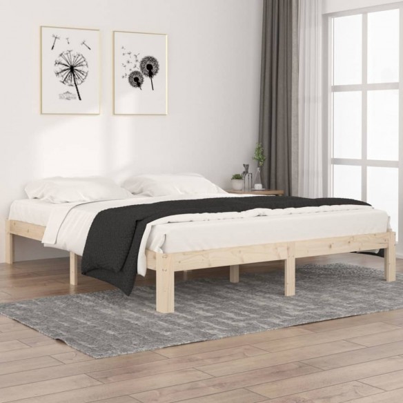 Lit Bois de pin massif 160x200 cm