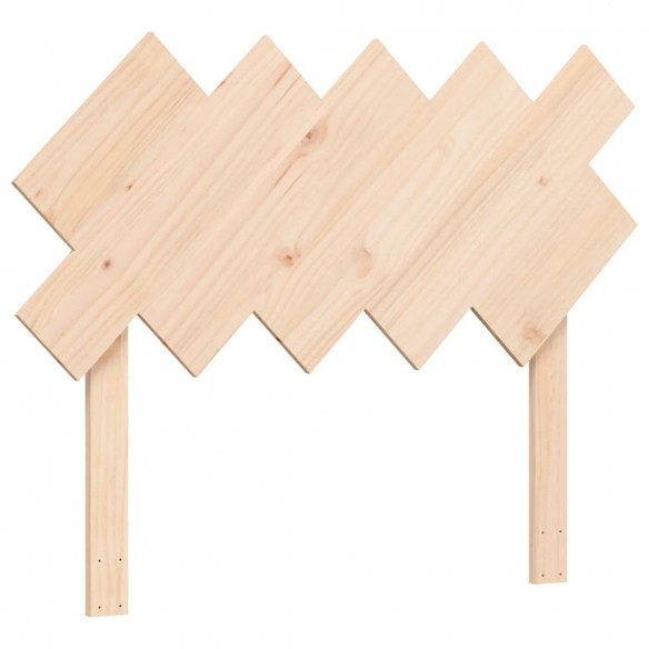 Lit et tête de lit 100x200 cm bois massif