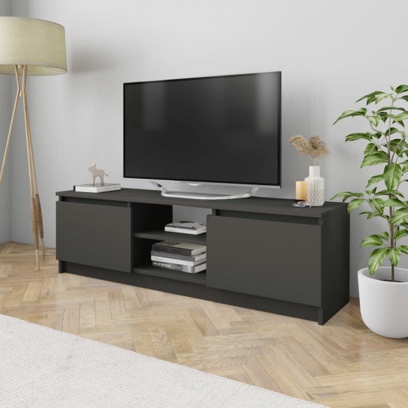 Meuble TV Gris 120x30x35,5 cm Aggloméré