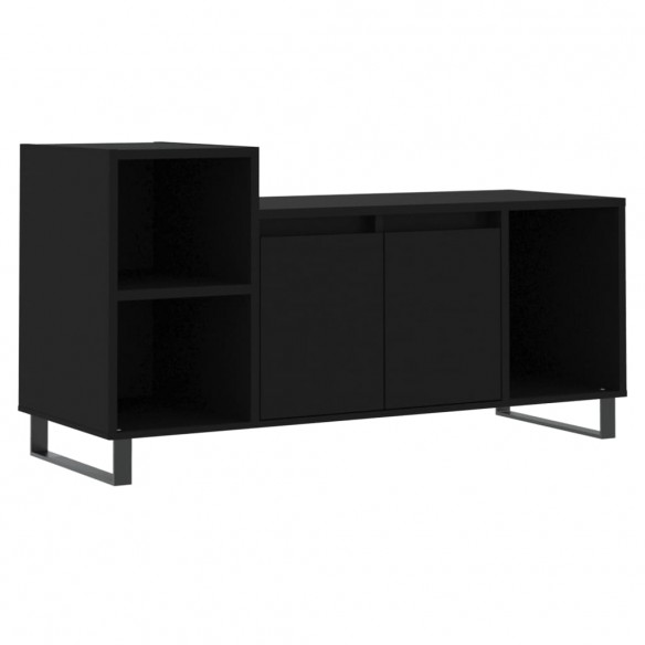 Meuble TV Noir 100x35x55 cm 