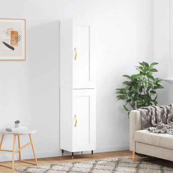 Buffet haut Blanc 34,5x34x180 cm 