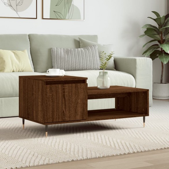 Table basse Chêne marron 100x50x45 cm 