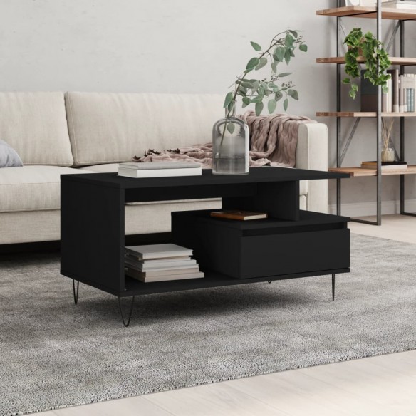 Table basse Noir 90x49x45 cm 