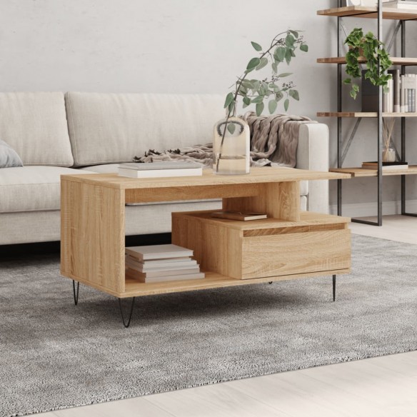 Table basse Chêne sonoma 90x49x45 cm 