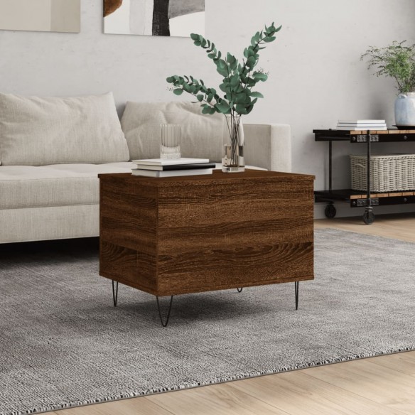 Table basse Chêne marron 60x44,5x45 cm 