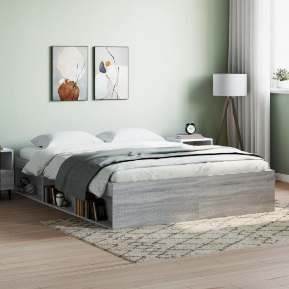 Lit sonoma gris 140x200 cm
