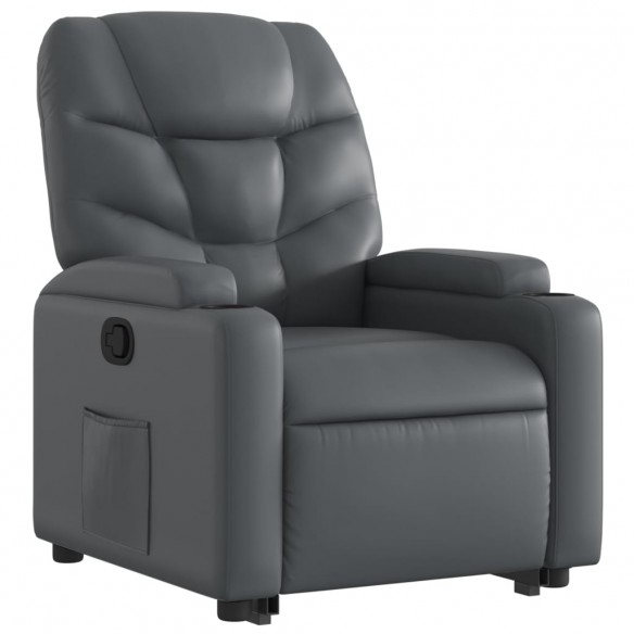 Fauteuil inclinable Gris Similicuir Fauteuil inclinable Gris Similicuir