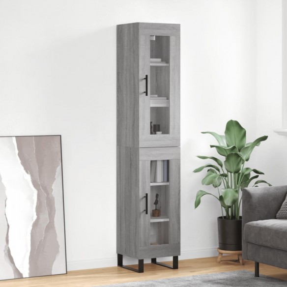 Buffet haut Sonoma gris 34,5x34x180 cm 