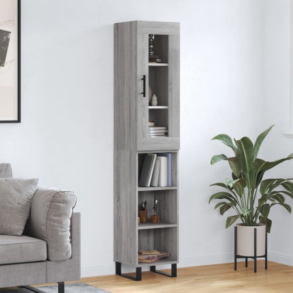 Buffet haut Sonoma gris 34,5x34x180 cm 