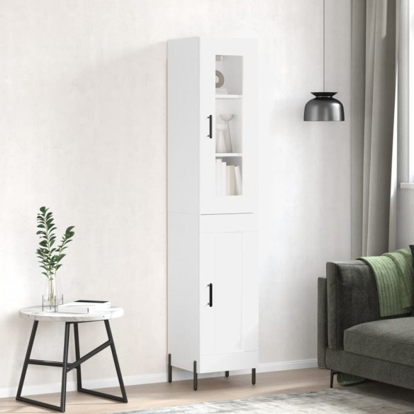 Buffet haut Blanc 34,5x34x180 cm 