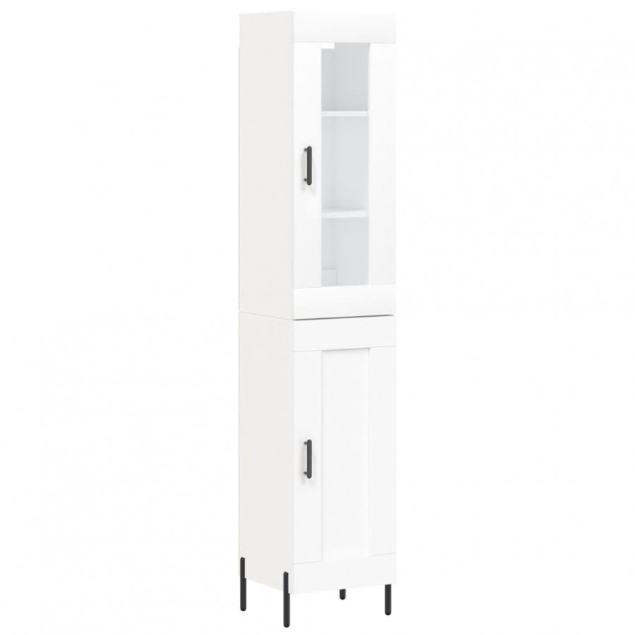 Buffet haut Blanc 34,5x34x180 cm 