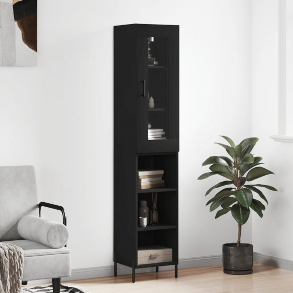 Buffet haut Noir 34,5x34x180 cm 