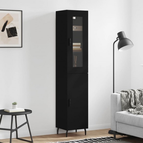 Buffet haut Noir 34,5x34x180 cm 