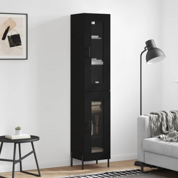 Buffet haut Noir 34,5x34x180 cm 
